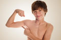 Body shape and size changes in boys during Puberty